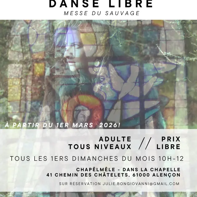 Dimanche 1er et toute l'année - Atelier mensuel messe sauvage - Chapelmele