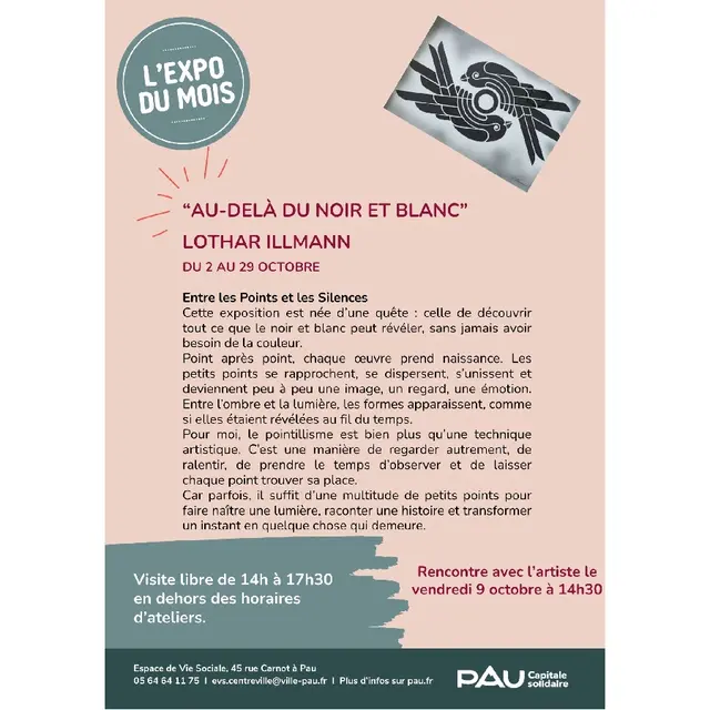 AFFICHE exposition Lothar Illman
