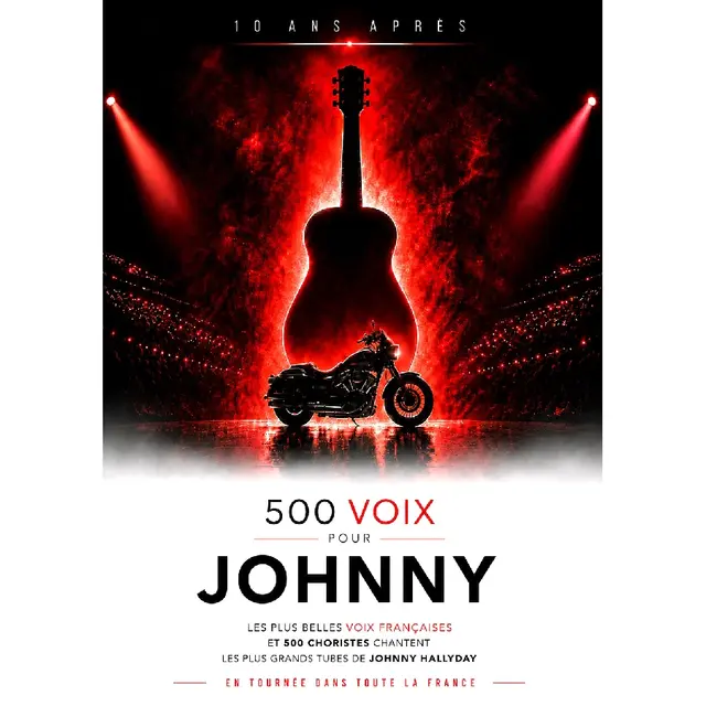 Affiche 500 voix pour Johnny