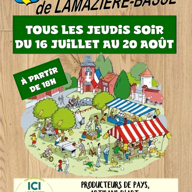 Affiche marché village 2026