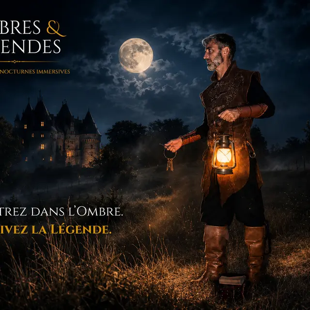 Entrez dans l’ombre. Vivez la légende. parcours nocturnes familial soirée Péri