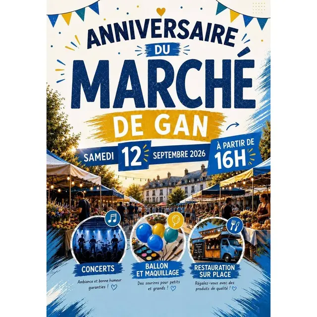 marché de gan - anniversaire