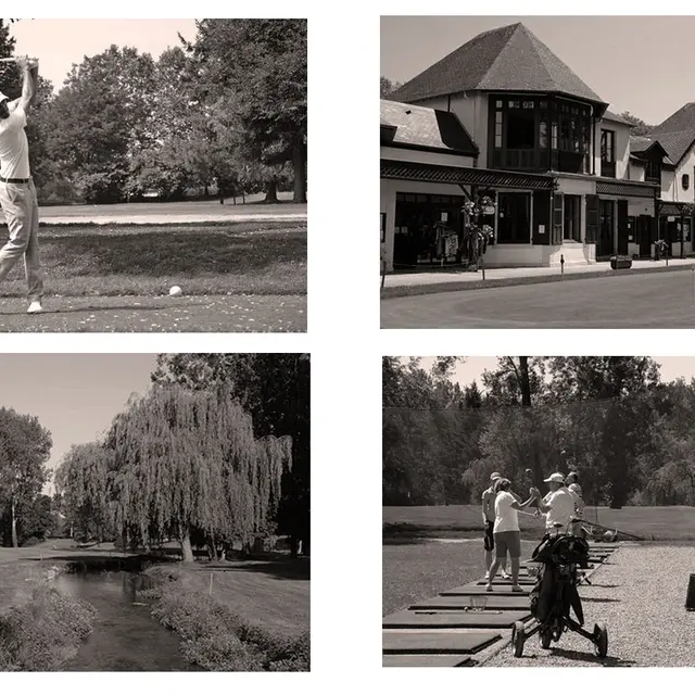 Pau Golf Club - Billère - cadre noir et blanc