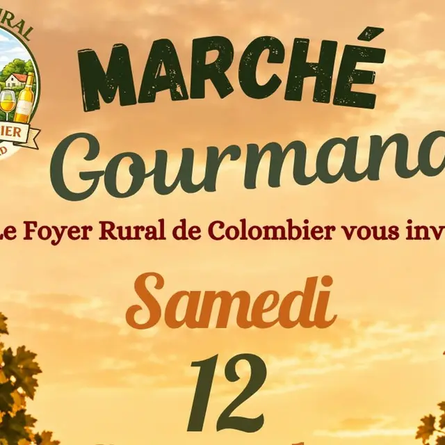 Marché gourmand 12 sept 26 Colombier