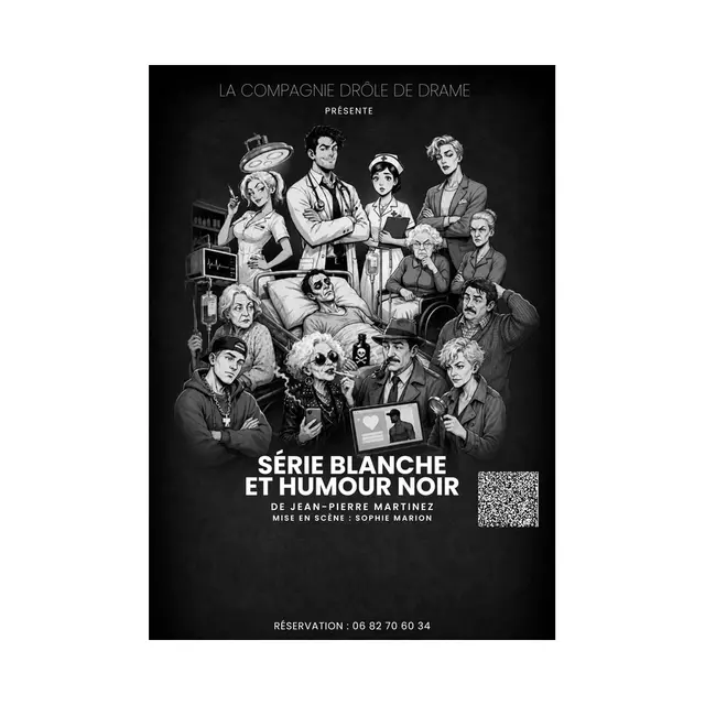 série blanche et humour noir