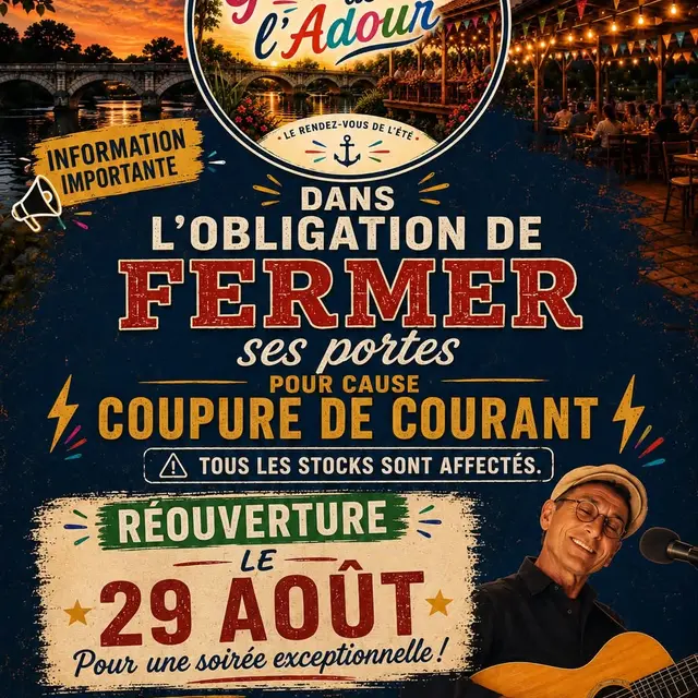 Soirée cloture Guinguette Adour