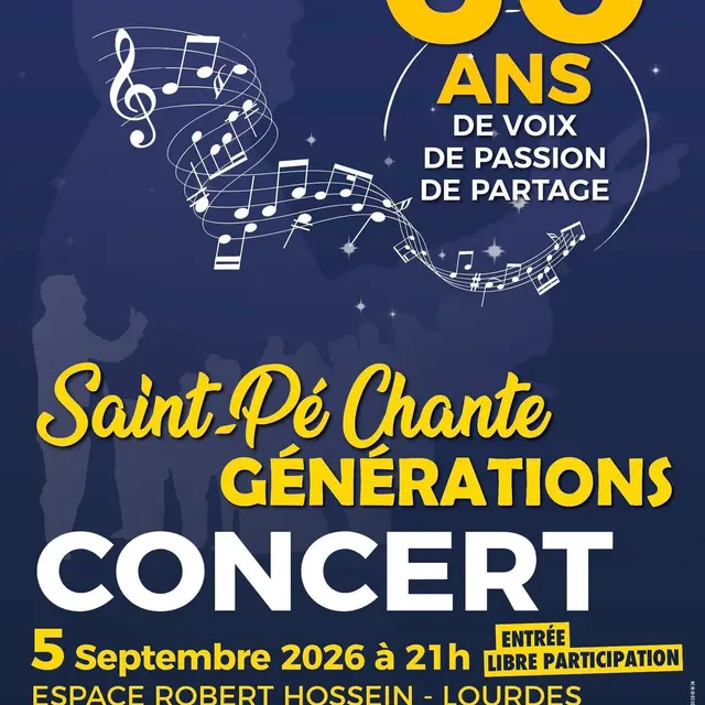 Saint Pé Chante à l'Espace Robert Hossein le 5 septembre 2026