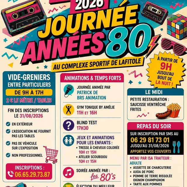Journée année 80