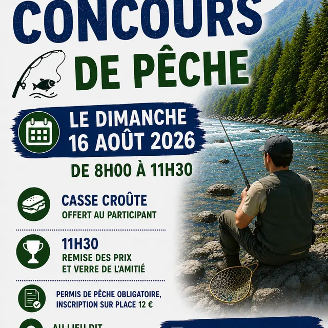 AFFICHE CONCOURS DE PECHE 2026.08.16