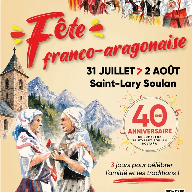 Affiche fête franco aragonaise