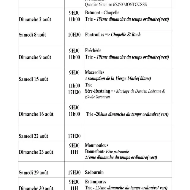 Calendrier messes aout 2026_260716_225437
