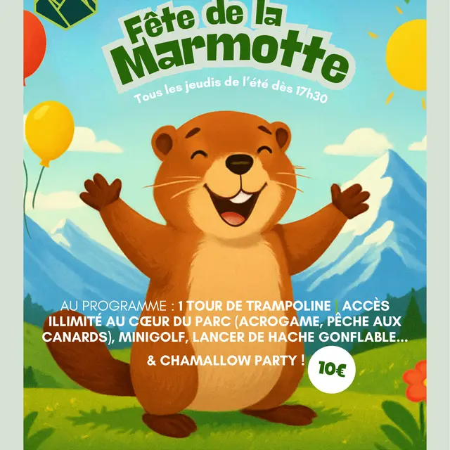 Affiche Estivale Marmotte Piau Aventure - FÊTE DE LA MARMOTTE-2026 VF