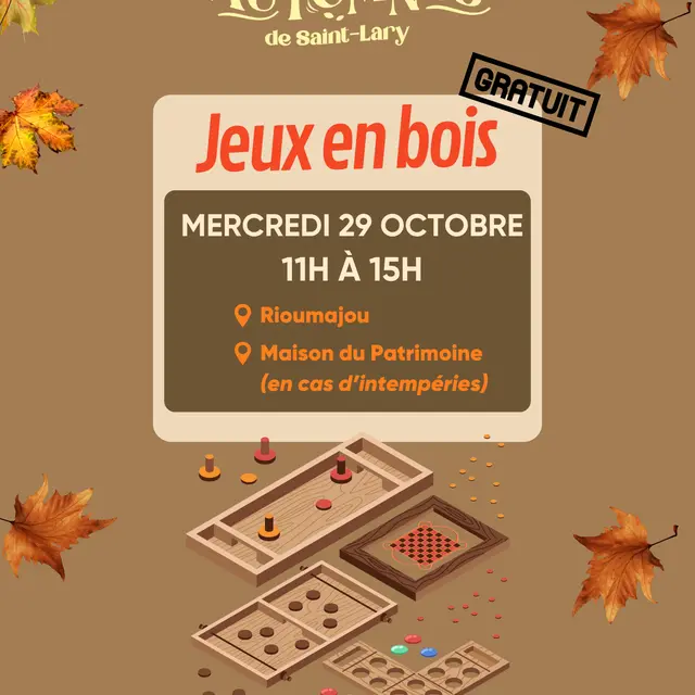 Jeux en bois -Automnes - 1
