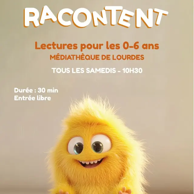 Lourdes les doudous racontent médiathèque tous les samedis
