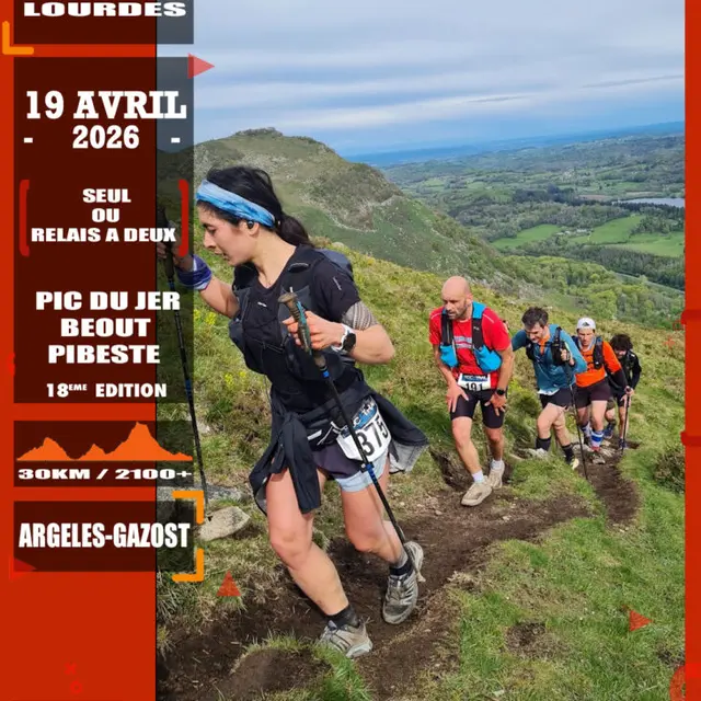 Lourdes Pic du Jer trail des Gypaètes 19 avril 2026