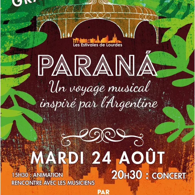 Lourdes kiosque concert Paraná 24 août 2021