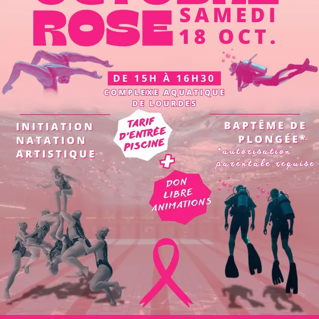 Octobre rose au complexe aquatique