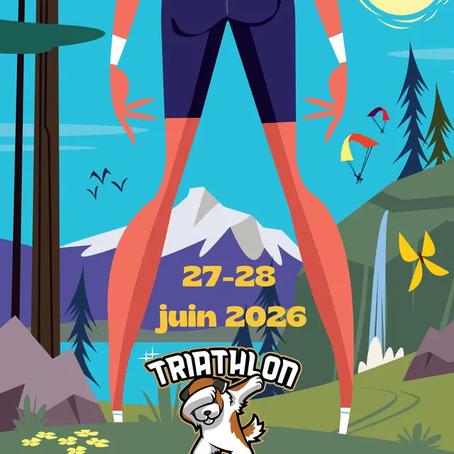 Affiche triathlon des pyrenees 2026 - 1