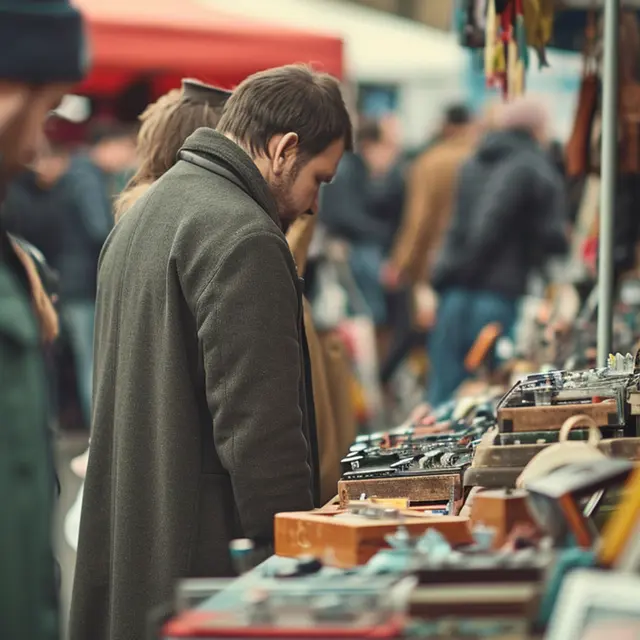 Vide-greniers hommes stand ©freepik