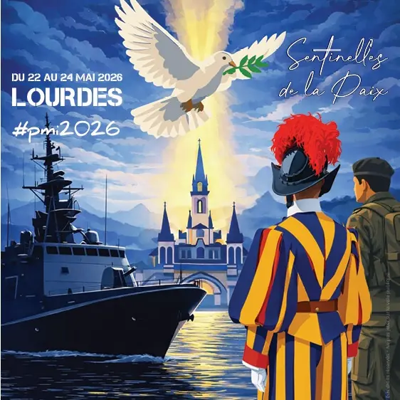 Lourdes Sanctuaire Pèlerinage militaire international 2026 ©P.Vincent SNDL
