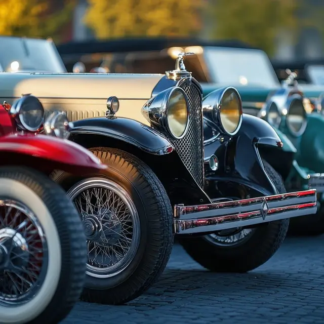 Exposition de voitures anciennes