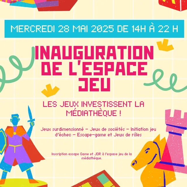 Inauguration espace jeu médiathèque Lourdes