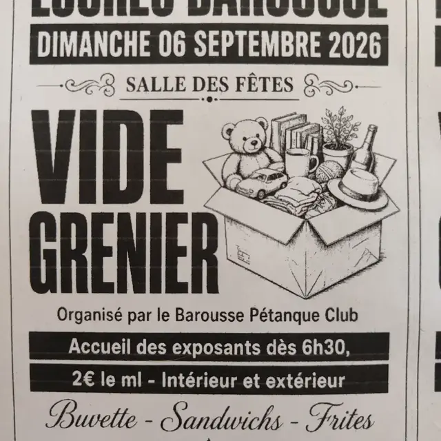 loures barousse vide grenier seotembre
