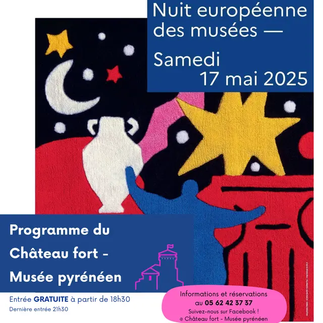 Lourdes château fort musée pyrénéen Nuit des Musées 18 mai 2024