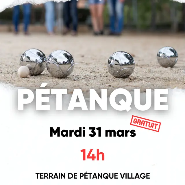 Animations Printemps OT - pétanque