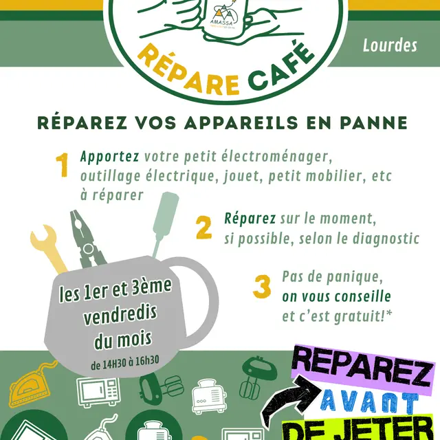 Repair café tiers lieu Amassa