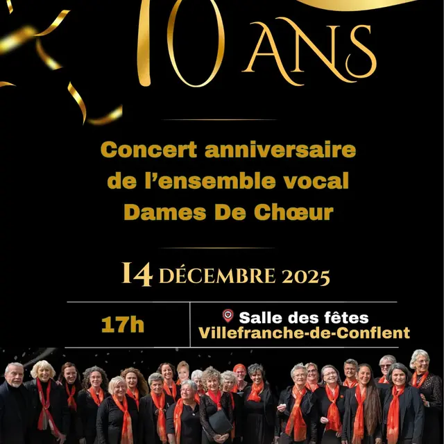 10 Ans - Dames de Choeur 14 déc Villefranche