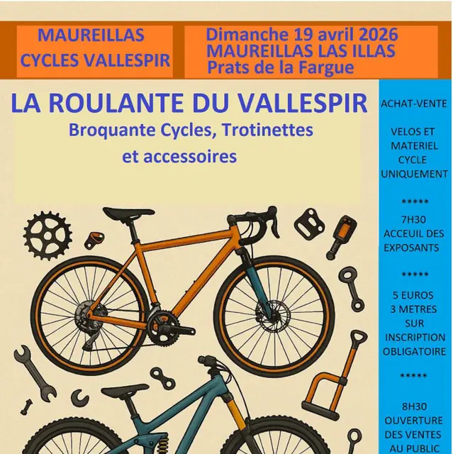 2026 04 19 BROCANTE CYCLES LA ROULANTE DU VALLESPIR
