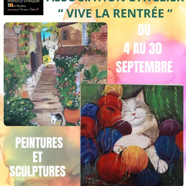 AFFICHES EXPOS MED LE BOULOU - AFF ASSO L'ATELIER 0925