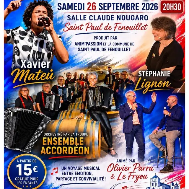 AFFICHE RECITAL CHANSON FRANCAISE + QR CODE