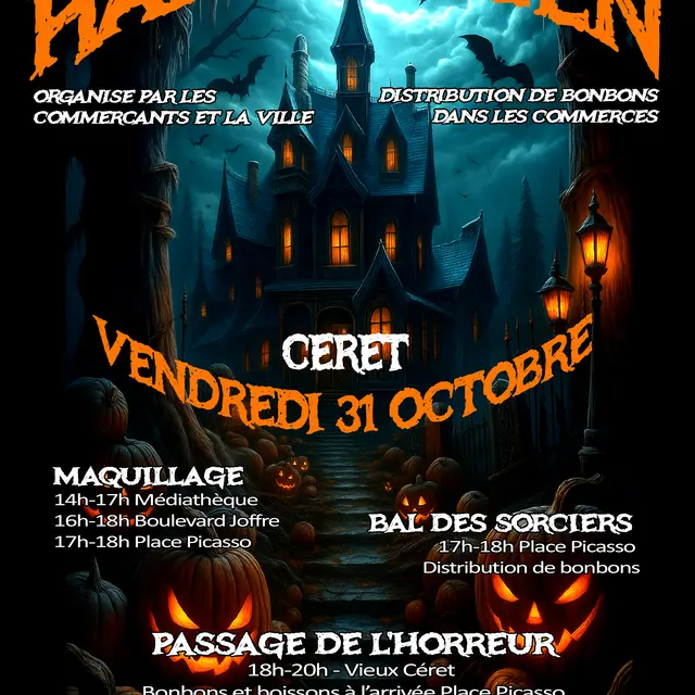 Affiche commerçants & ville