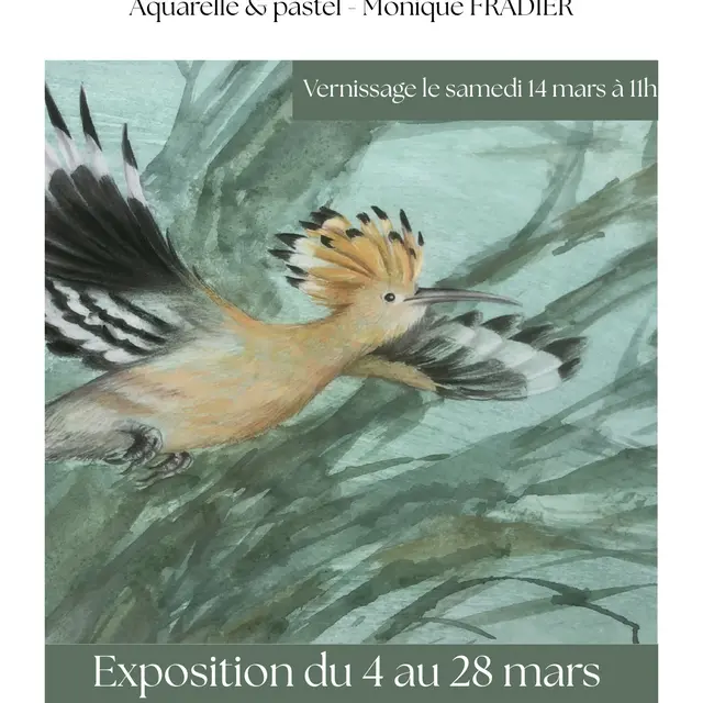 Affiche expo Monique Fradier - 1