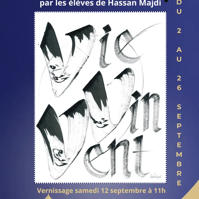 Affiche expo calligraphie sept 26 - 1
