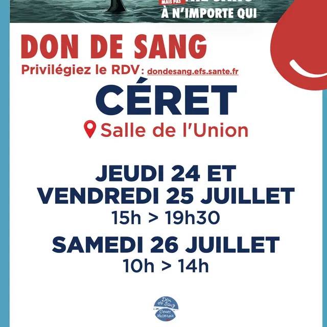 Don de sang - Céret