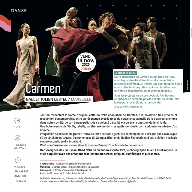 CARMEN - JULIEN LESTEL