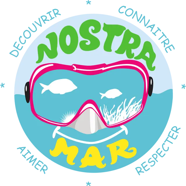 Logo Nostra Mar texte bleu