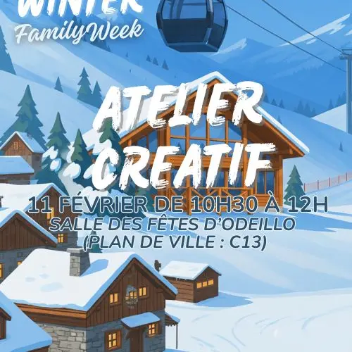 WINTER FAMILY WEEK - ATELIER CREATIF - LES ANIMAUX DE LA MONTAGNE - 11 Février
