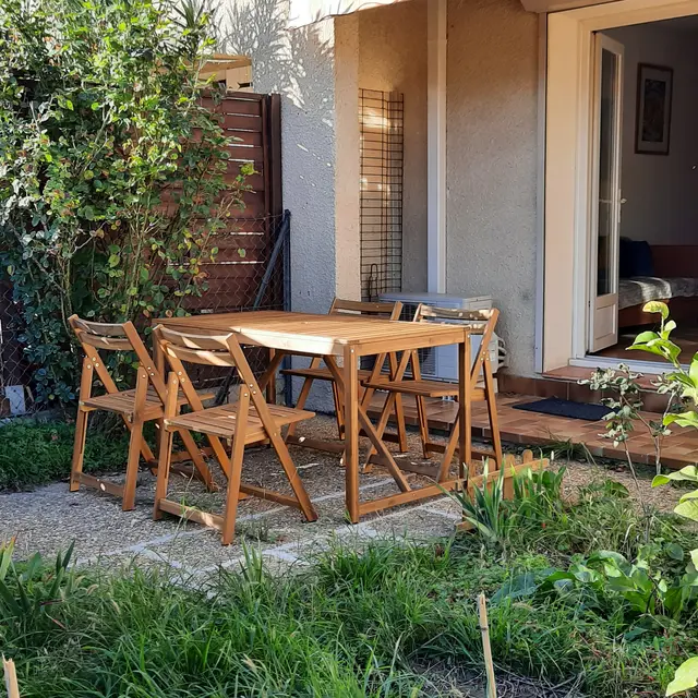 Salon de jardin côté pièce à vivre