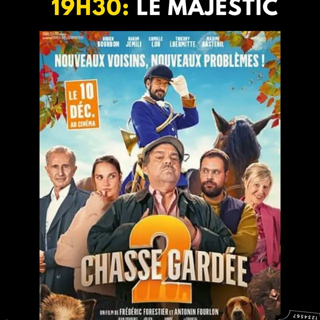AFFICHE CINEMA LE BOULOU - Séance CHASSE GARDEE 2 9 01 2026 PL