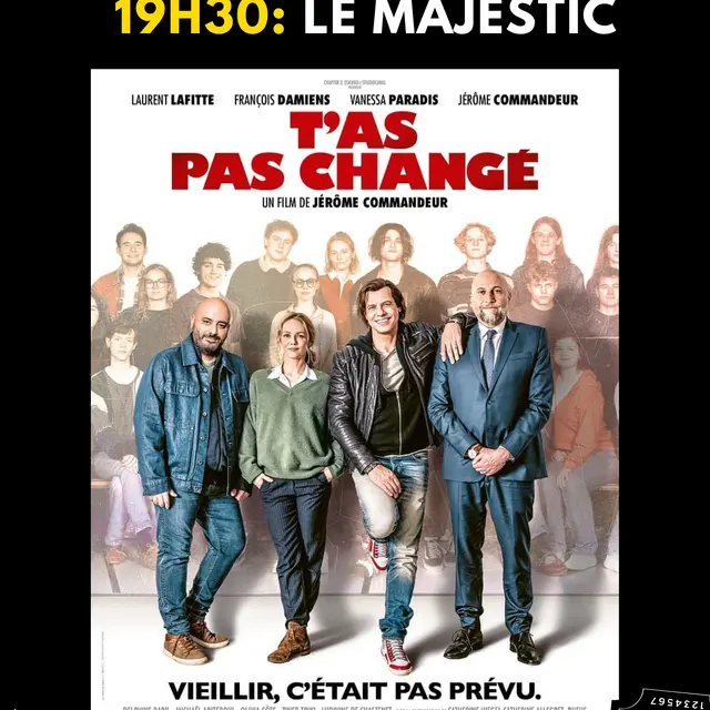 AFFICHE CINEMA LE BOULOU - Séance T'AS PAS CHANGE 30 01 2026
