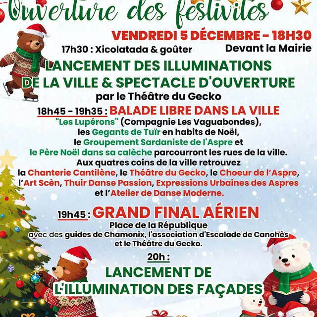 aSPRES THUIR NADAL DES OURS OUVERTURE