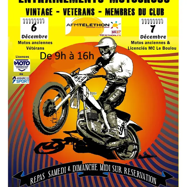 affiche telethon 2025 MOTOCROSS