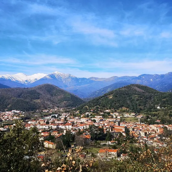 Vue sur Arles-sur-Tech, depuis la boucle de la Batllia_1