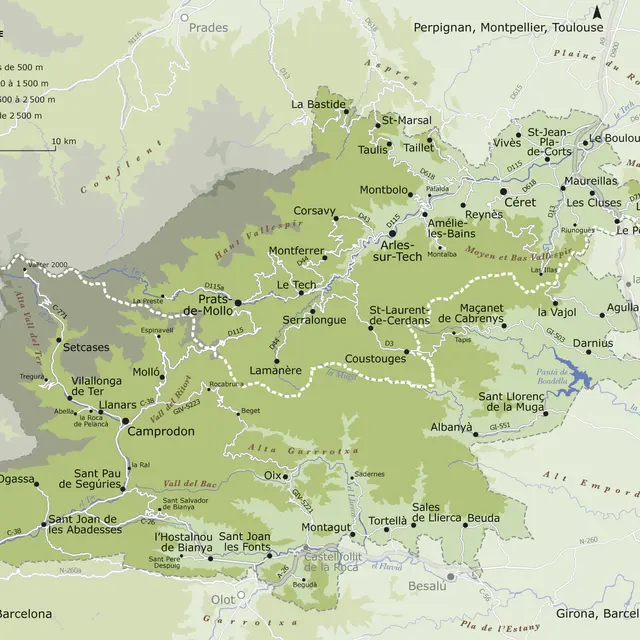 Carte du territoire du PAHT