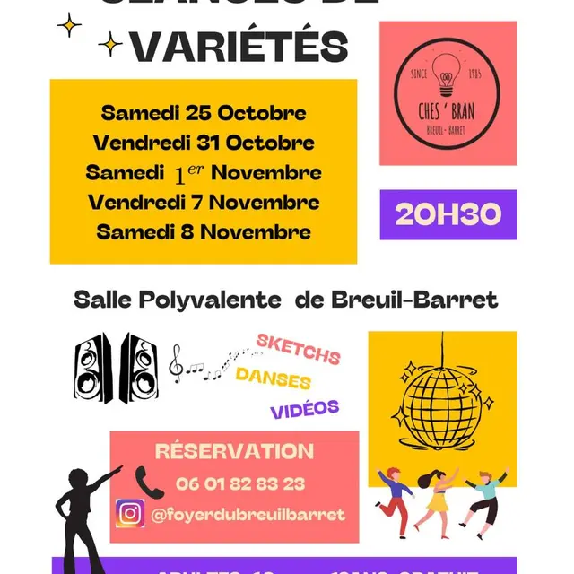 séances de variétés - Breuil Barret - 85