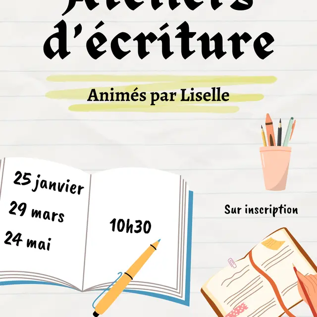 Affiche - Atelier d'écriture